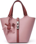 Tote Bag for Women Vegan Leather Bucket Purse - Compact (Style NY5D)