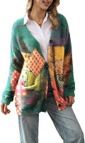 YESNO Cardigan Sweaters for Women with Pockets and V Neck