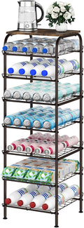 Water Bottle Organizer 7 Tier Free Standing Rack - Large Capacity