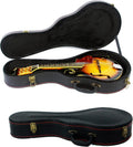 Mandolin Hard Case F-Style Mandolin Case - Crocodile Pattern Leather