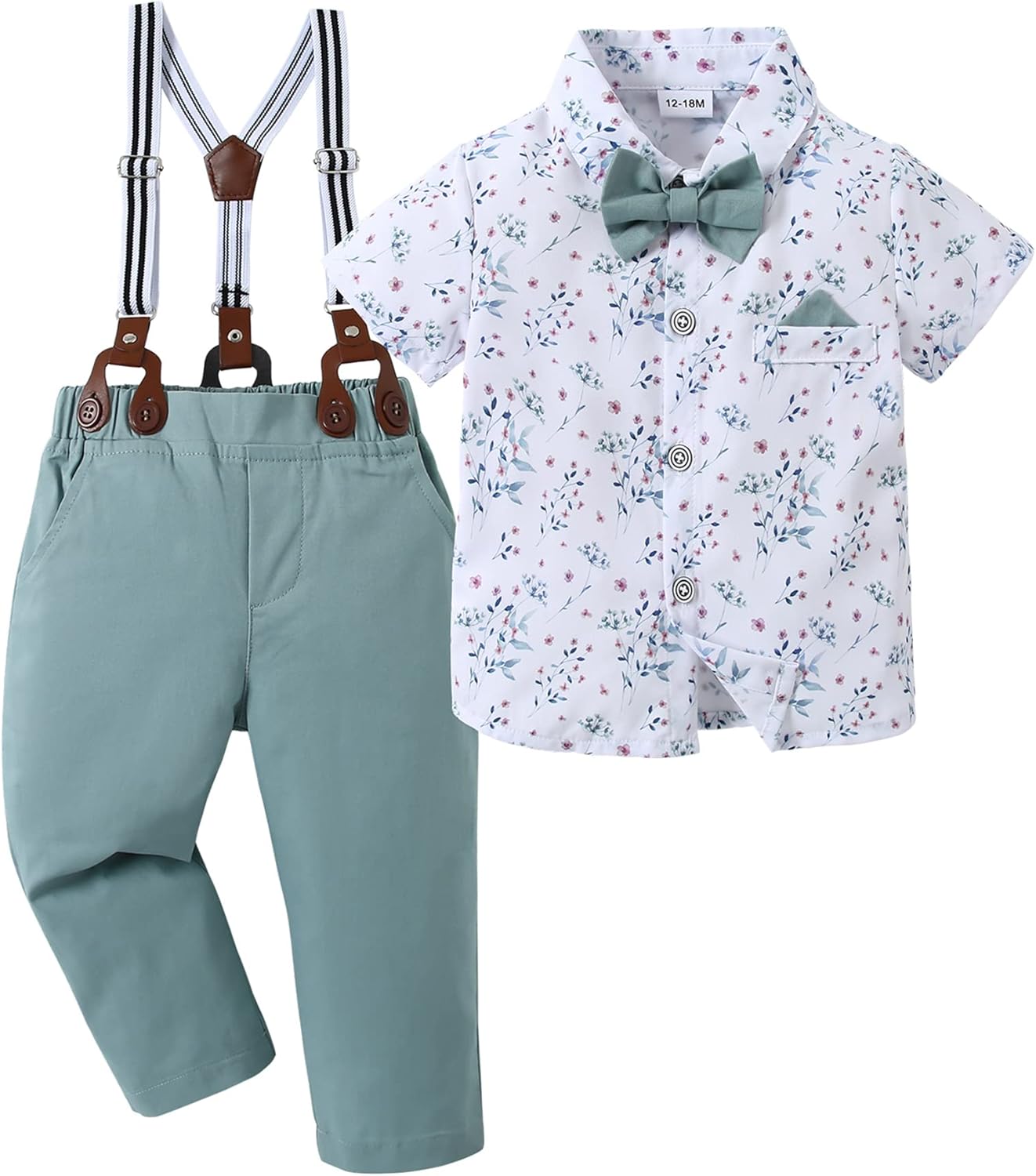Disaur Baby Boy Clothes Suits for Toddler Dress Shirt Sets