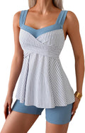 B2prity Tankini Swimsuits for Women - Floral Modest Two Piece