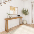 Plank+Beam Solid Wood Console Table, 66 in - Classic Narrow Sofa Table