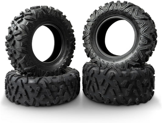 Set of 4 Sport ATV UTV All Terrain Tires for Trail Mud Sand