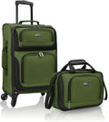 U.S. Traveler Lightweight Rolling 20ft Carry On Luggage - Smooth 4