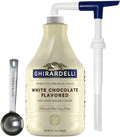 Ghirardelli White Chocolate Sauce 87.3 oz with Pump & Spoon
