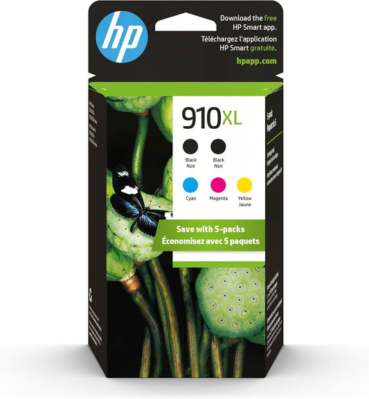 HP 910XL High-Yield Ink 5-Pack | Instant Ink Eligible