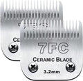 2PC 7FC Blade Dog Grooming Clipper Blade for Andis Oster Wahl