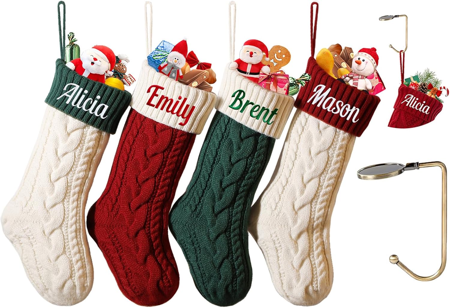 Personalized Christmas Stockings for Family and Kids - 18 in