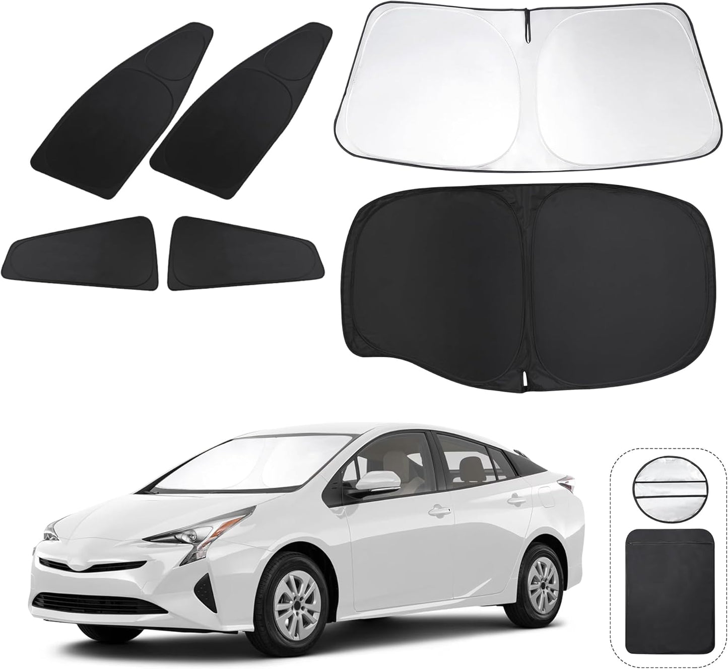 Custom Fit Window Shades for Toyota Prius Hatchback 2016-2022