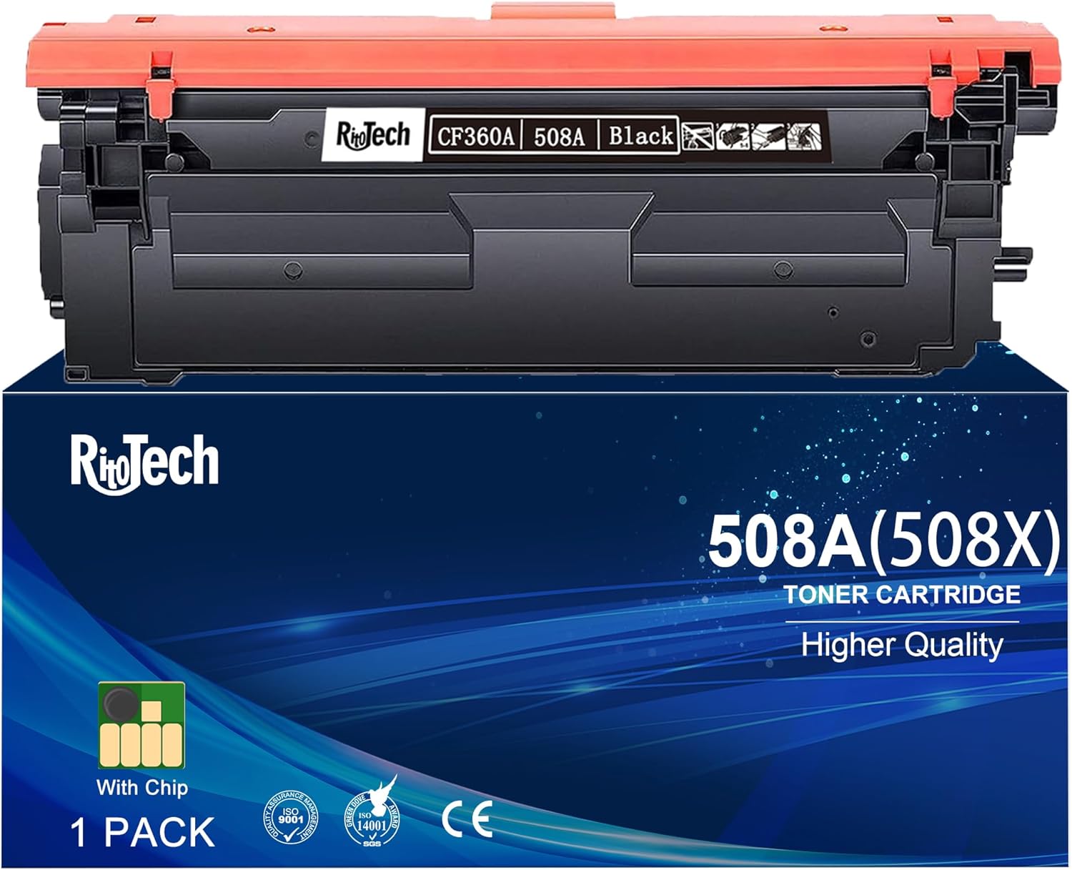 RitoTech Black Toner: Enhanced HP M553 Printer Performance