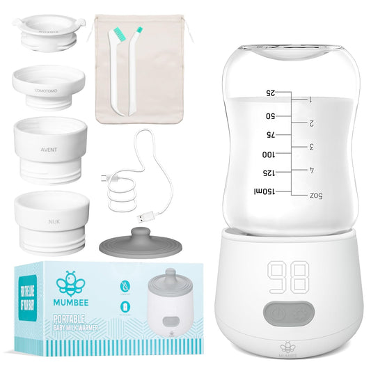 Travel-friendly Rechargeable Bottle Warmer - Fast Heat, Safe & Leak-Proof!