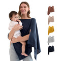 Nursing Cover for Breastfeeding Poncho - Breathable Full Privacy