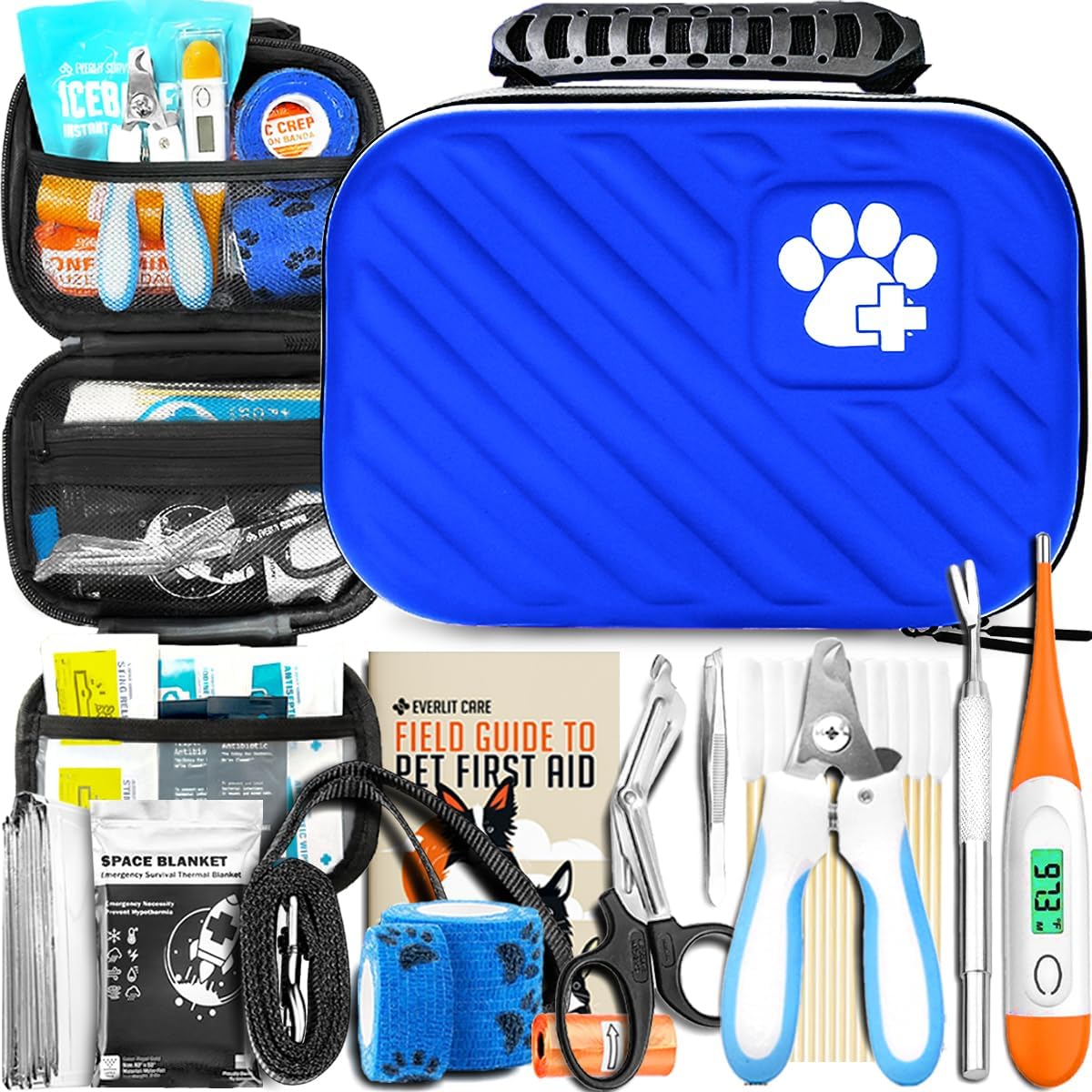 Vet-Approved Pet First Aid Kit for Dogs & Cats