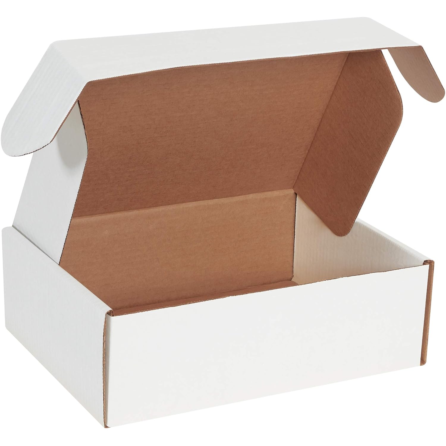 BOX USA BMFL1294 White Corrugated Boxes for Document Storage