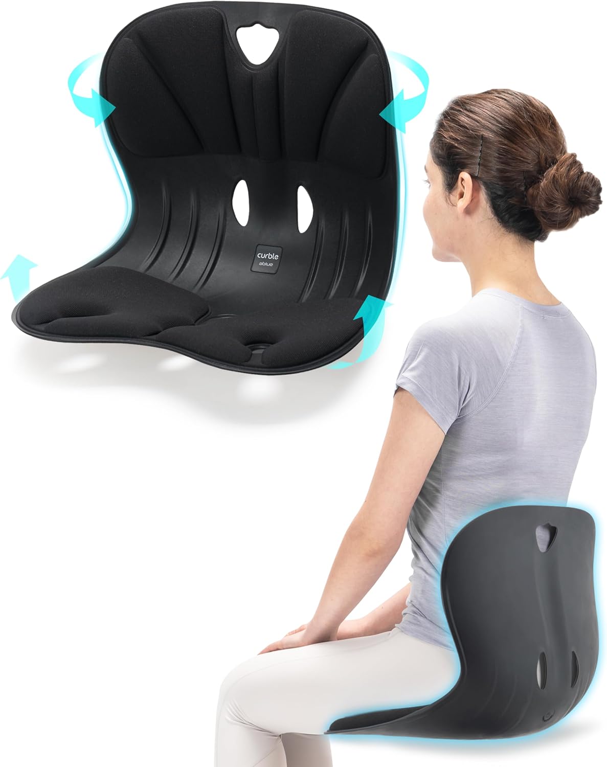 Curble Wider Ergonomic Lower Back Support for Pain Relief