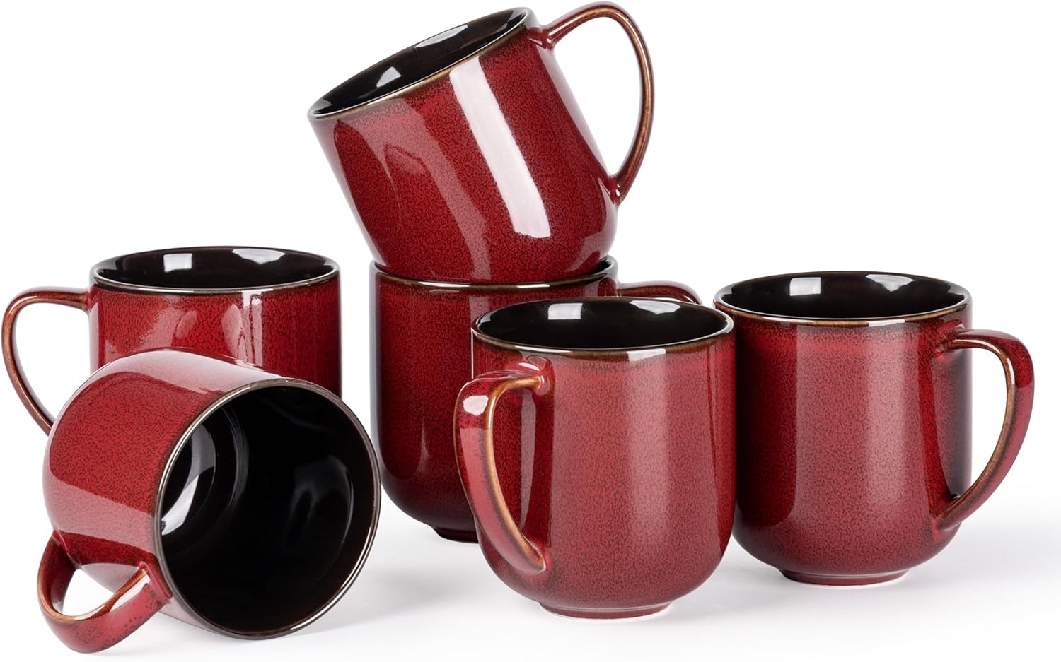 Elegant 12OZ Ceramic Coffee Mugs Set of 6 for Every Occasion