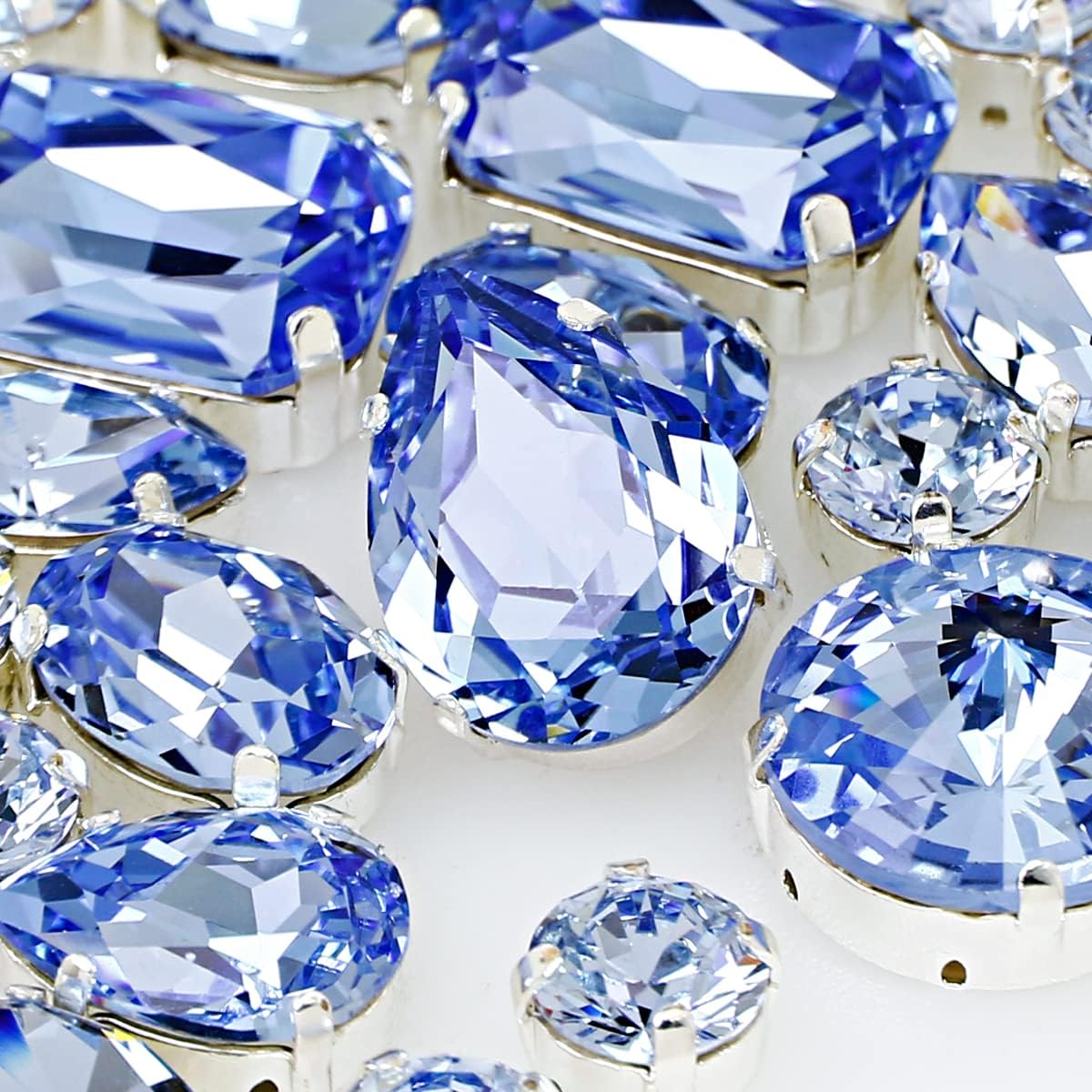 Sew On Rhinestone Mixed Shapes for Jewelry Making and Crafts
