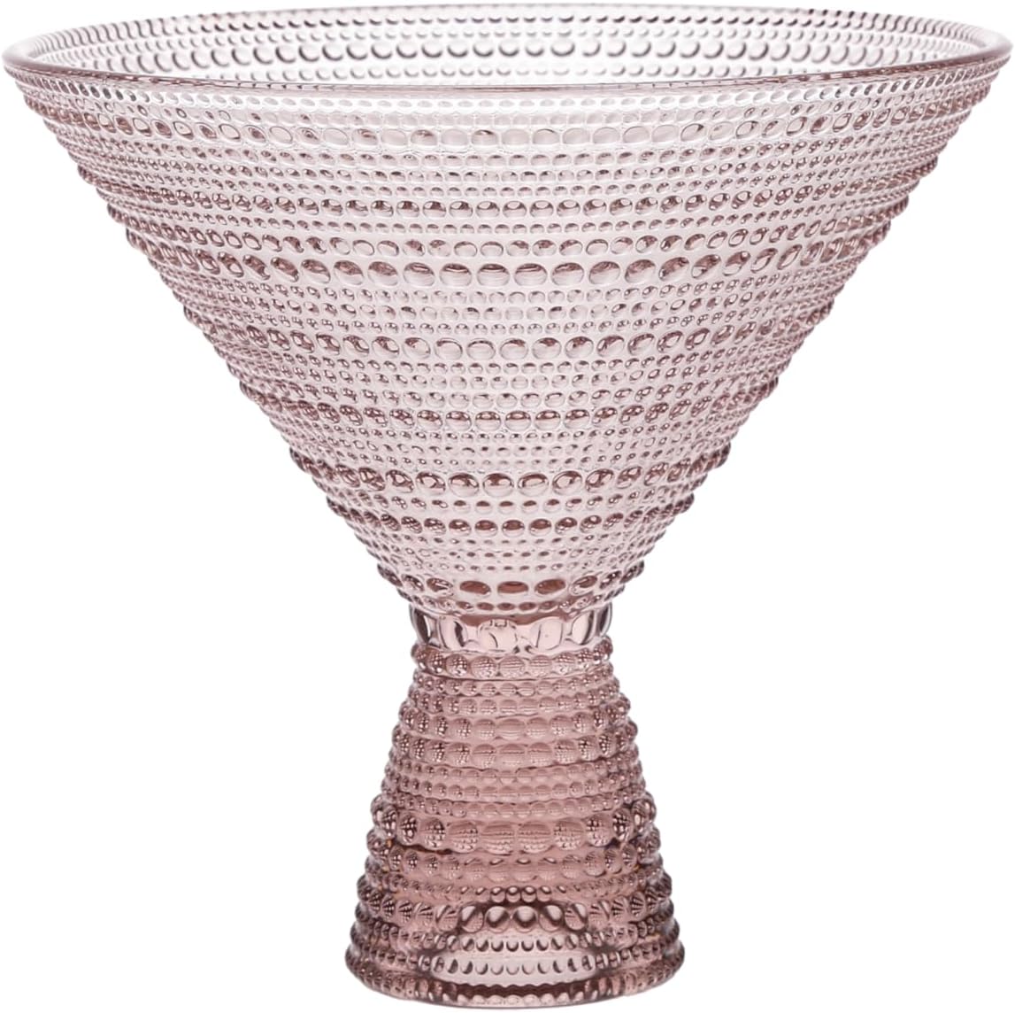 Fortessa Jupiter Beaded Hobnail Glass Set of 4 Martini Glasses