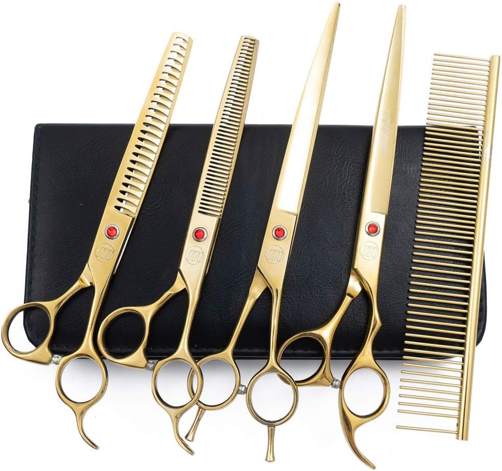 Professional Dog Grooming Scissors Set for Perfect Pet Grooming