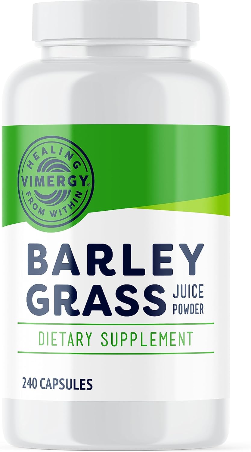 Vimergy Barley Grass Juice Capsules for Cardiovascular Health