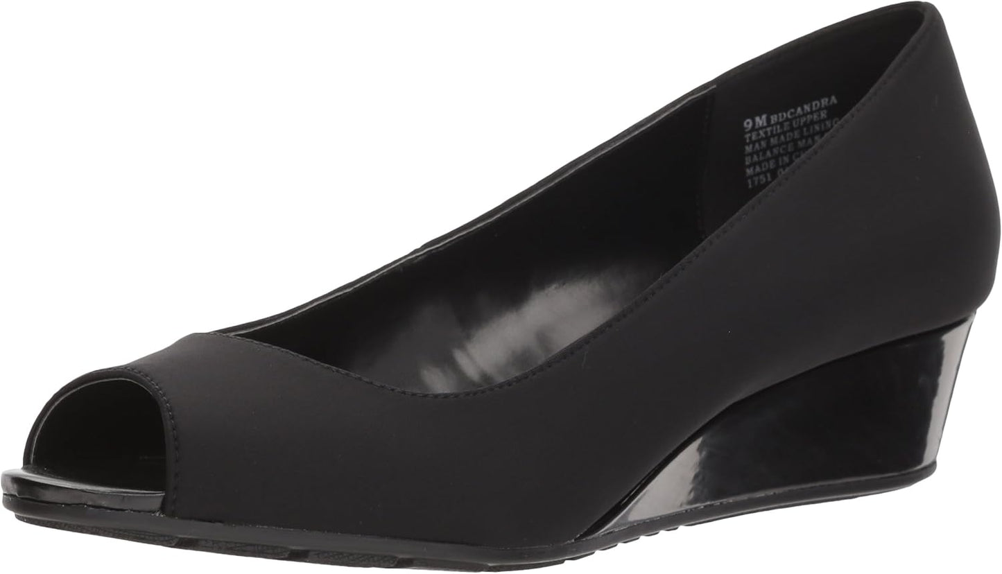 Bandolino Women's Candra Pump: Stylish Peep-Toe Wedge Design