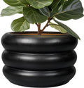 SQOWL Ceramic Flower Pot 13.5 Inch for Indoor and Outdoor Use