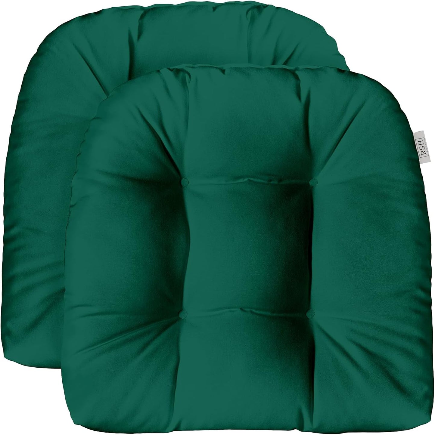 Sunbrella Tufted Wicker U-Shape Cushions Set of 2 for Outdoors