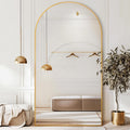 Antok Full Length Mirror 78in x 38in Arched Floor Mirror - Elegant