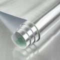 Silver Stainless Steel Look Contact Paper - Extra Wide Countertop