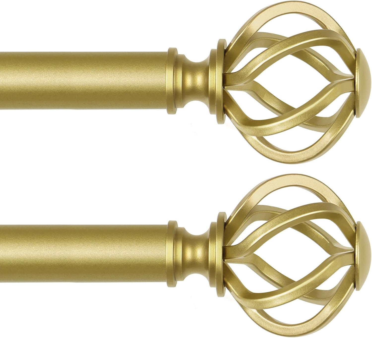 Telescoping Curtain Rods 32 to 58 Inches for Elegant Windows