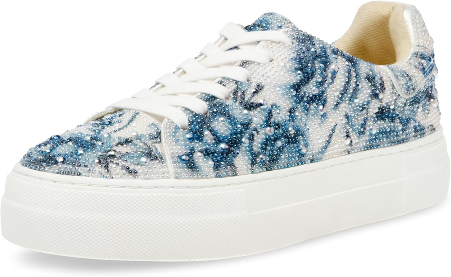 Betsey Johnson Women's Sidny Sneaker with Rhinestone Detail