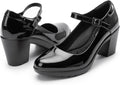 Mary Jane Heels with Arch Support - Comfortable Block Heel Pumps room