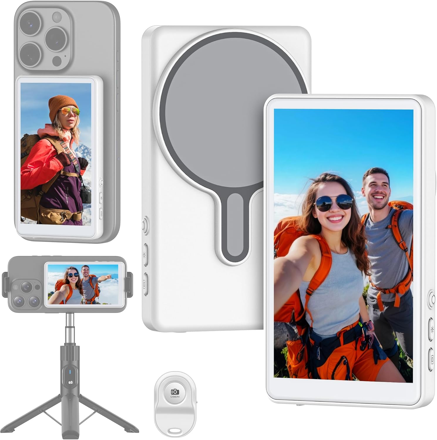 Oscio Vlog Selfie Monitor Screen for iPhone & Android Users