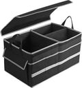 Car Trunk Organizer with Lid 50L - Heavy Duty Collapsible Storage