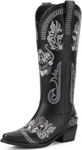 Lumeheel Cowboy Boots for Women - Sparkly Knee High Western Boots
