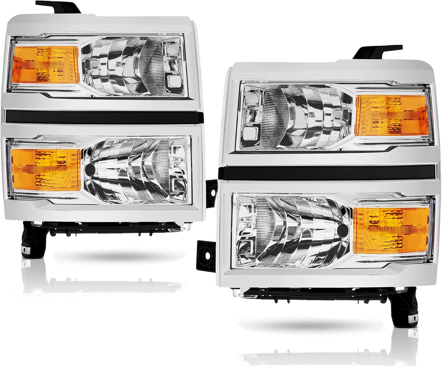 Headlights Assembly Replacement for 2014 2015 Chevy Silverado 1500