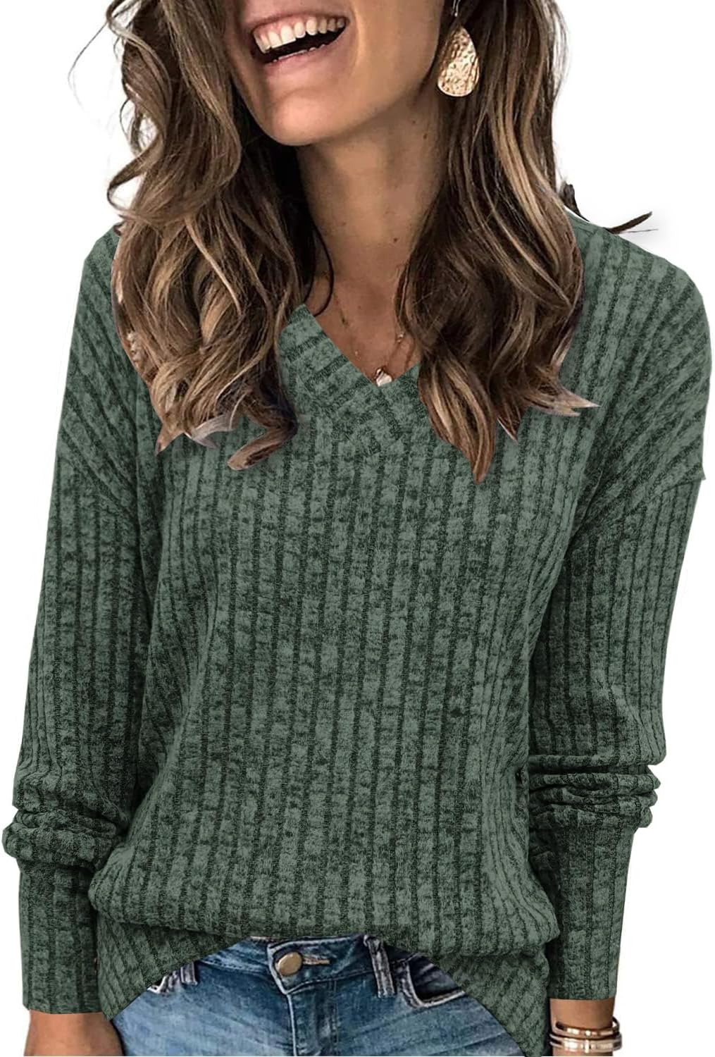 Heymiss V-Neck Sweatshirt: Casual Comfort in Style