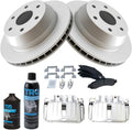 TRQ Rear Brake Pad & Rotor Kit for 2002-06 Chevrolet GMC - Complete