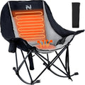 Begonia.K Oversized Heated Rocking Camping Chair - Heated Recliner