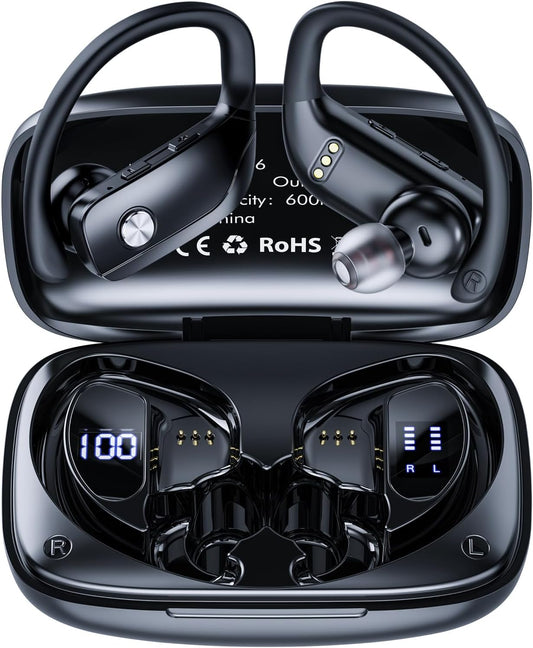 48H Play Sports Earbuds w/ Mic & Deep Bass