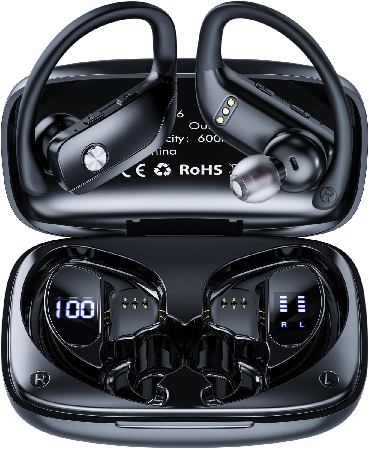 Caymuller Wireless Earbuds: 48Hrs Playtime, Deep Bass, Waterproof