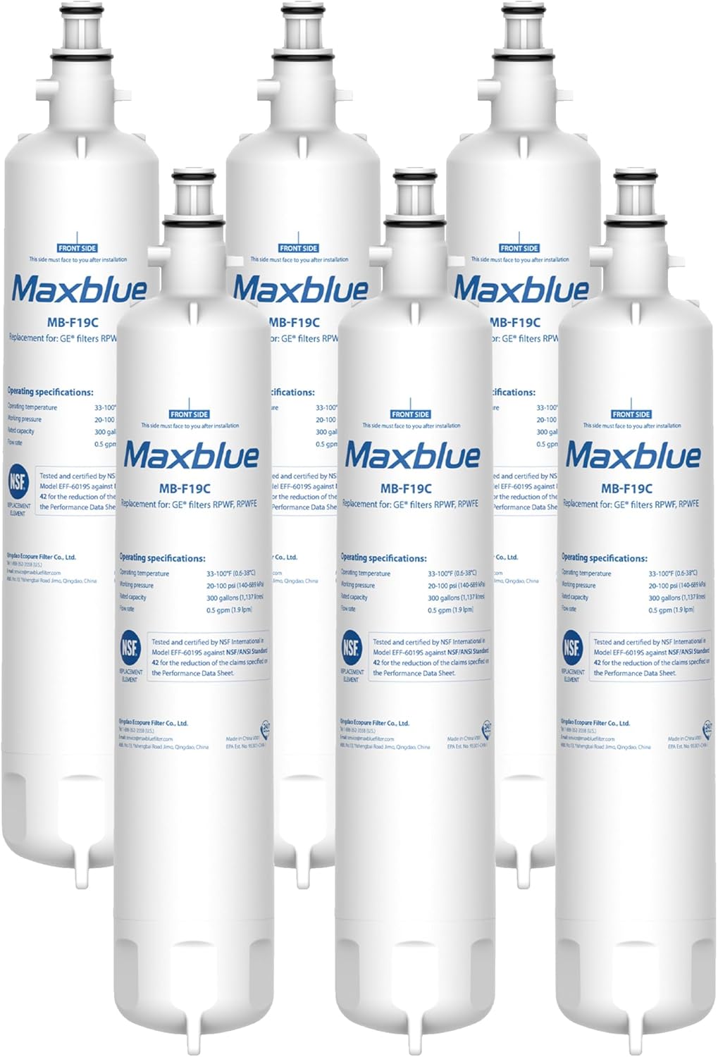 Maxblue Replacement Refrigerator Water Filter for GE Models