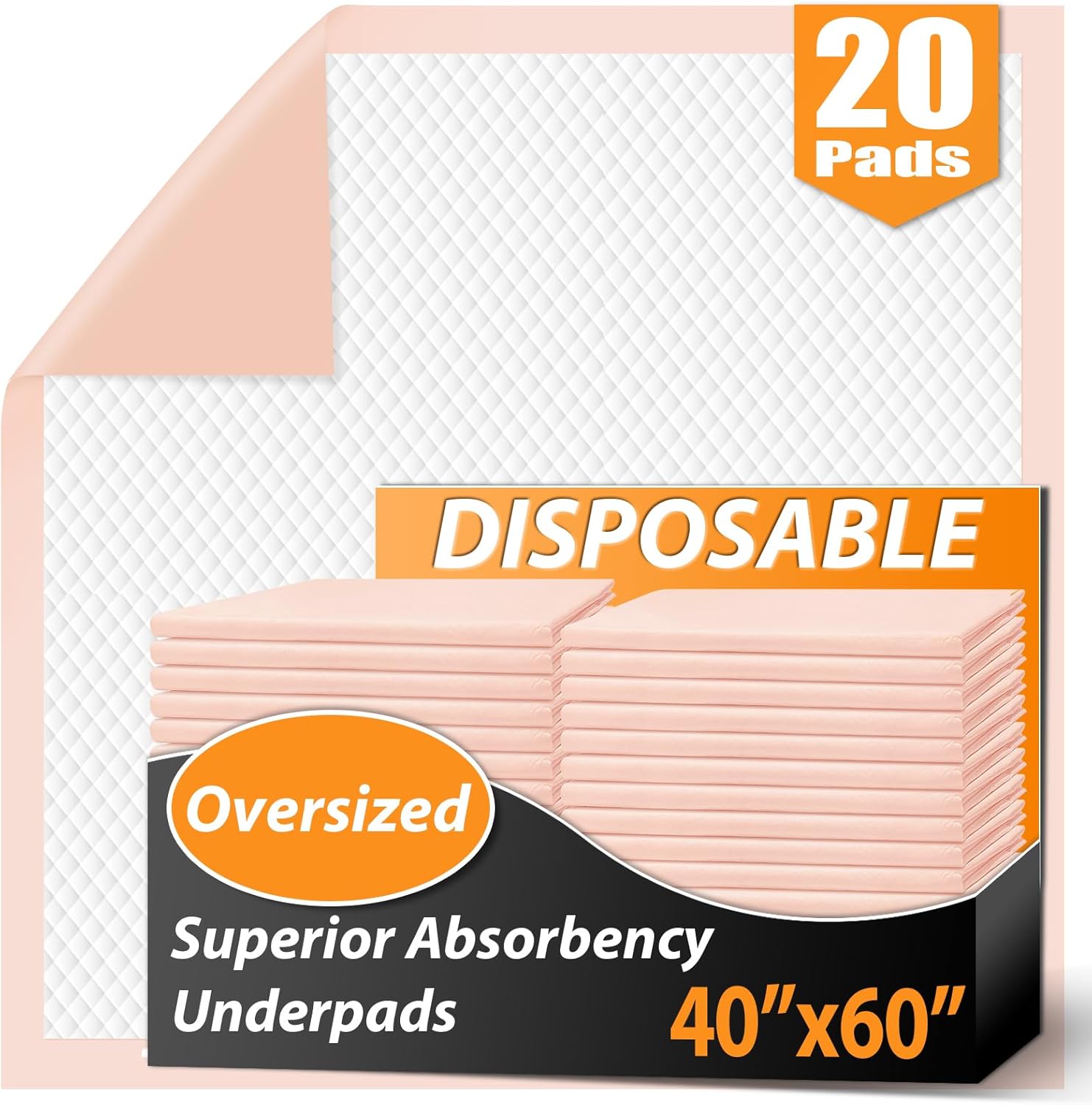 MKISS Oversized Bed Pads for Ultimate Protection and Comfort