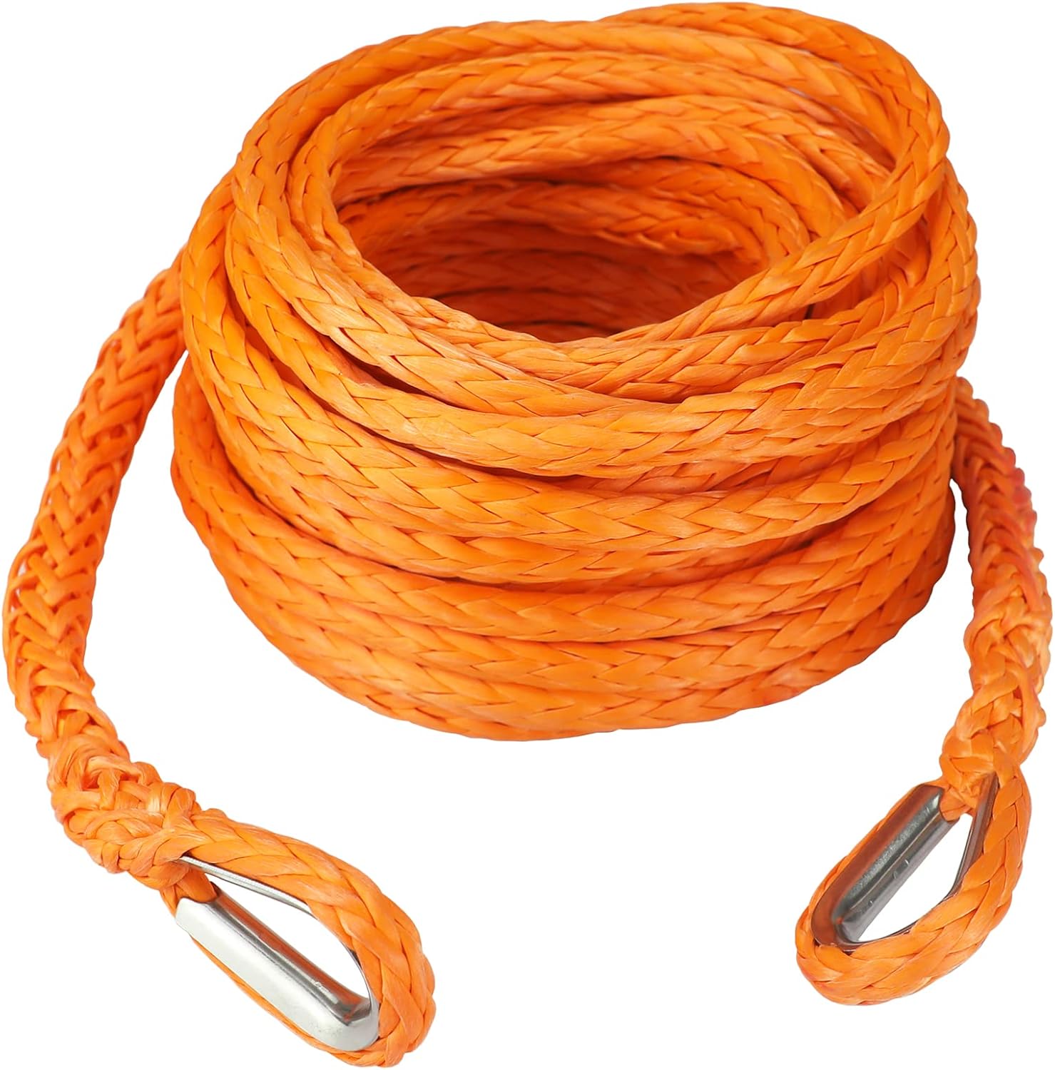 Ucreative 3/8 Inch x 50 Feet Synthetic Winch Extension Rope