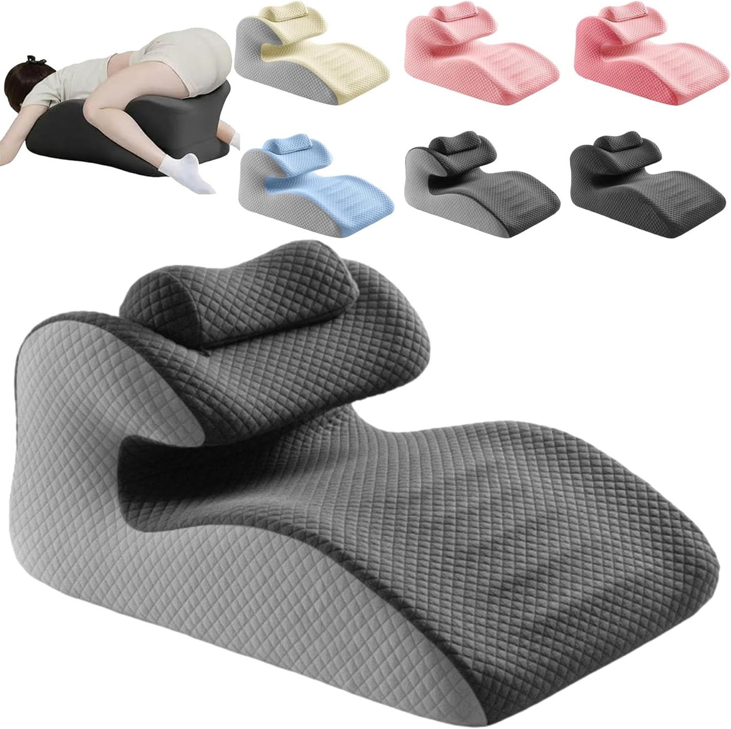 Ergonomic Pillow for Couples Intimacy, Memory Foam Cushion