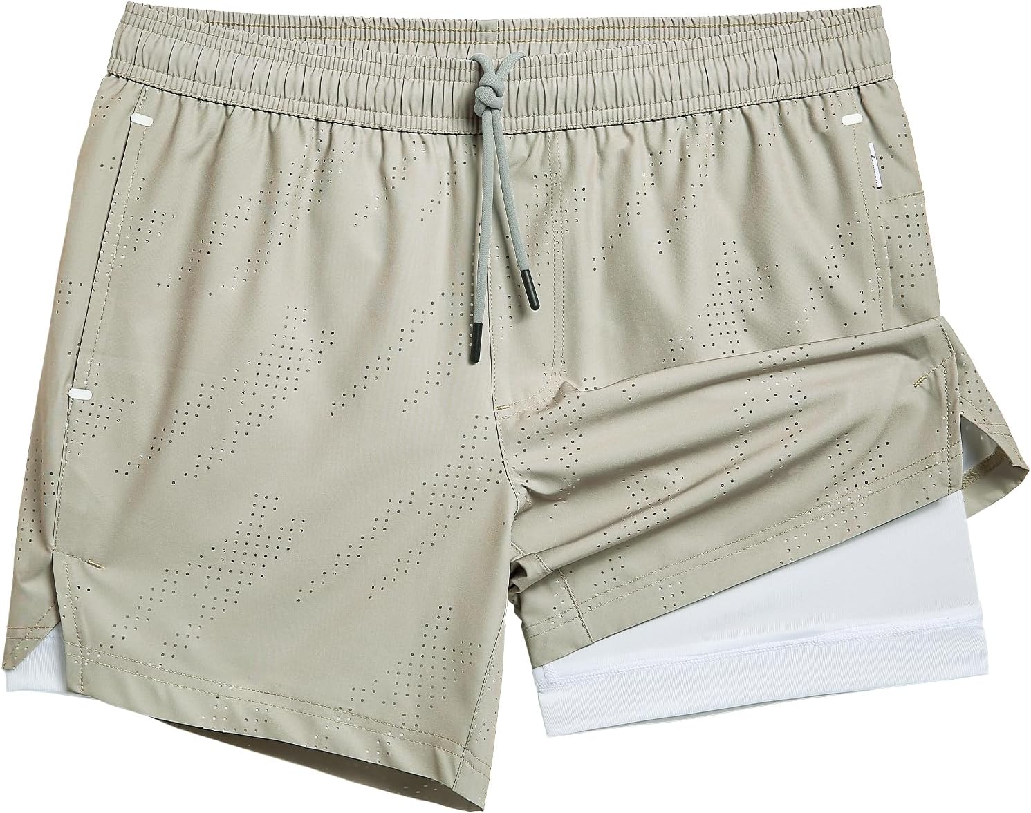 maamgic Mens Running Shorts with Compression Liner for Comfort