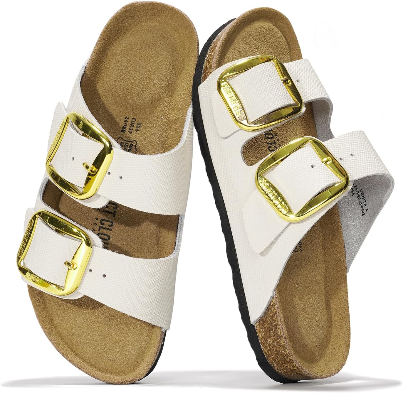 Project Cloud Genuine Leather Flat Sandals for Women 2025
