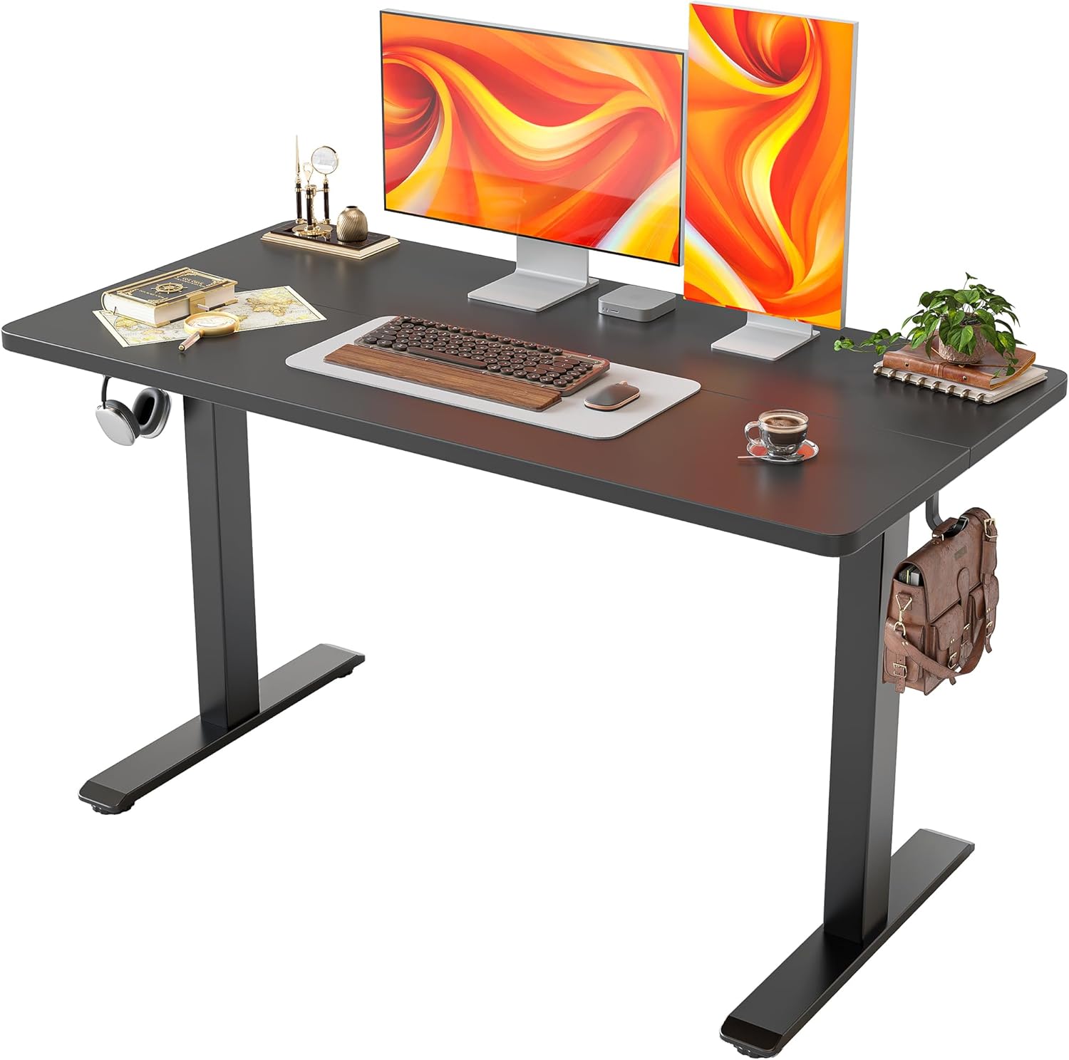 Modern TIQLAB Desk: Bold T-Leg Design for Productivity