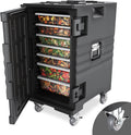 ROVSUN Hot Box Food Warmer, Insulated Pan Carrier - Mobile Catering